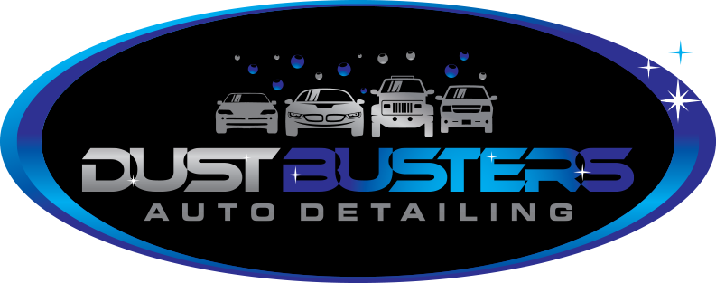 Dustbusters Auto Detailing Homepage Logo Red Deer, Alberta