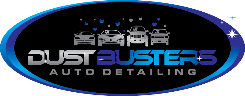 Dustbusters Auto Detailing Homepage Logo Red Deer, Alberta